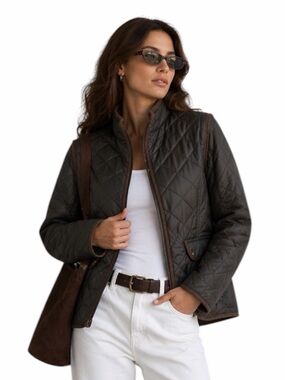 UTEX QUILTED FAUX FUR BARN JACKET / VEST S